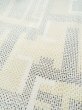 画像8: M1010E  女性用 単衣  シルク（正絹）   オフ　ホワイト, 幾何学模様 【中古】 【USED】 【リサイクル】 ★★★☆☆ (8)