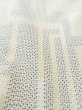 画像9: M1010E  女性用 単衣  シルク（正絹）   オフ　ホワイト, 幾何学模様 【中古】 【USED】 【リサイクル】 ★★★☆☆ (9)