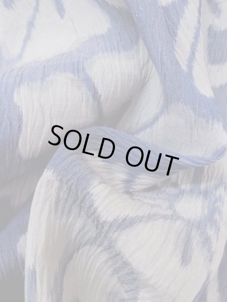 画像11: M1010H  女性用 小千谷縮 使用感あり 麻   藍, 花 【中古】 【USED】 【リサイクル】 ★☆☆☆☆ (11)