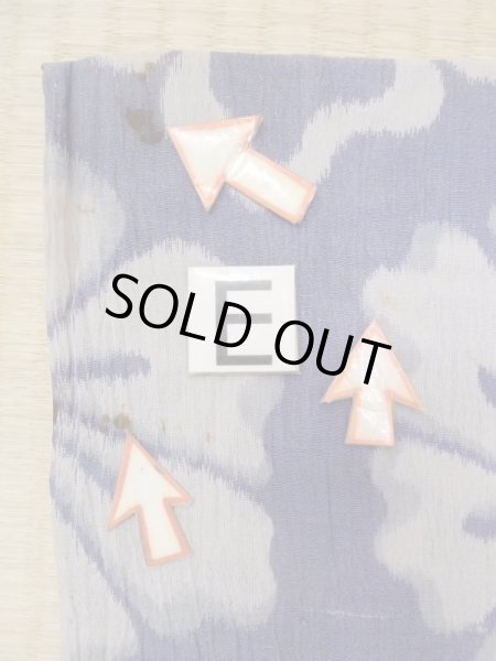 画像18: M1010H  女性用 小千谷縮 使用感あり 麻   藍, 花 【中古】 【USED】 【リサイクル】 ★☆☆☆☆ (18)