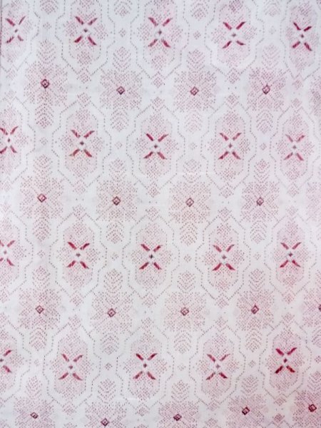 画像3: M1010I Mint  女性用 単衣  化繊   白, 幾何学模様 【中古】 【USED】 【リサイクル】 ★★★★☆ (3)