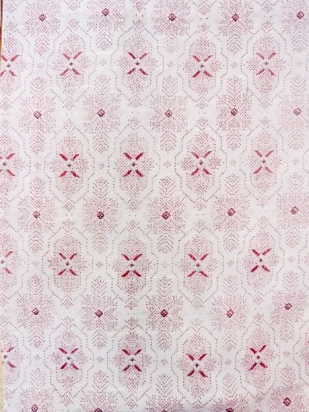 画像4: M1010I Mint  女性用 単衣  化繊   白, 幾何学模様 【中古】 【USED】 【リサイクル】 ★★★★☆ (4)