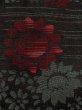 画像5: M1010M  女性用 単衣  シルク（正絹）   黒, 花 【中古】 【USED】 【リサイクル】 ★☆☆☆☆ (5)