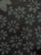 画像6: M1010M  女性用 単衣  シルク（正絹）   黒, 花 【中古】 【USED】 【リサイクル】 ★☆☆☆☆ (6)