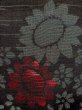 画像7: M1010M  女性用 単衣  シルク（正絹）   黒, 花 【中古】 【USED】 【リサイクル】 ★☆☆☆☆ (7)