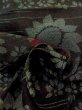 画像12: M1010M  女性用 単衣  シルク（正絹）   黒, 花 【中古】 【USED】 【リサイクル】 ★☆☆☆☆ (12)