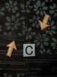 画像16: M1010M  女性用 単衣  シルク（正絹）   黒, 花 【中古】 【USED】 【リサイクル】 ★☆☆☆☆ (16)