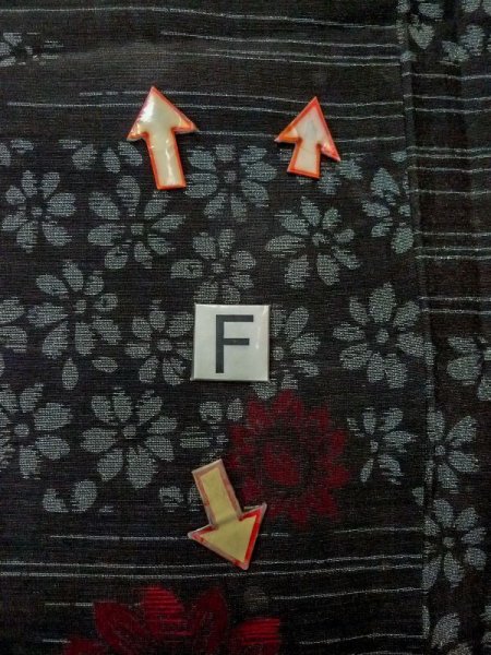 画像19: M1010M  女性用 単衣  シルク（正絹）   黒, 花 【中古】 【USED】 【リサイクル】 ★☆☆☆☆ (19)