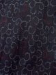 画像3: M1010N  女性用 小地谷紬  シルク（正絹）   黒, 唐草 【中古】 【USED】 【リサイクル】 ★★★☆☆ (3)