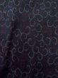 画像4: M1010N  女性用 小地谷紬  シルク（正絹）   黒, 唐草 【中古】 【USED】 【リサイクル】 ★★★☆☆ (4)