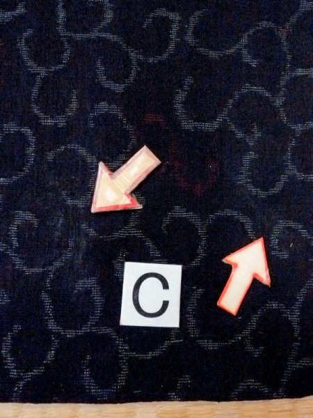 画像16: M1010N  女性用 小地谷紬  シルク(正絹)   黒, 唐草 【中古】 【USED】 【リサイクル】 ★★★☆☆ (16)