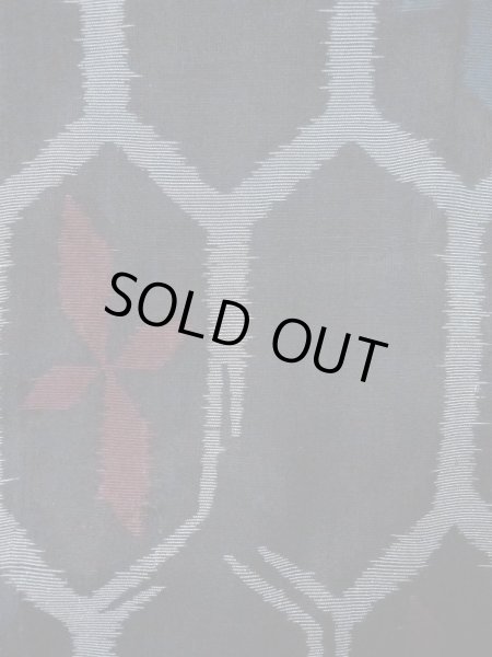 画像3: M1010O  女性用 夏物  シルク（正絹）   黒, 花 【中古】 【USED】 【リサイクル】 ★☆☆☆☆ (3)