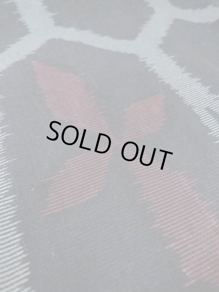 画像9: M1010O  女性用 夏物  シルク（正絹）   黒, 花 【中古】 【USED】 【リサイクル】 ★☆☆☆☆ (9)