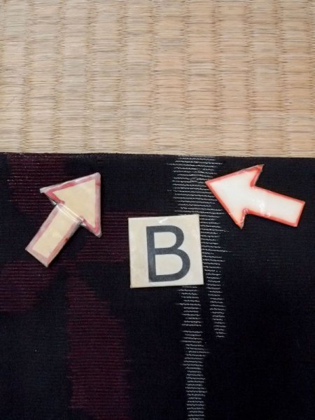 画像15: M1010O  女性用 夏物  シルク(正絹)   黒, 花 【中古】 【USED】 【リサイクル】 ★☆☆☆☆ (15)