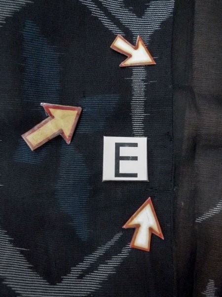 画像19: M1010O  女性用 夏物  シルク(正絹)   黒, 花 【中古】 【USED】 【リサイクル】 ★☆☆☆☆ (19)