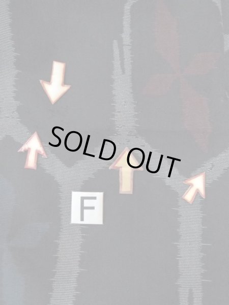 画像20: M1010O  女性用 夏物  シルク（正絹）   黒, 花 【中古】 【USED】 【リサイクル】 ★☆☆☆☆ (20)