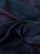 画像12: M1010P Mint  女性用 単衣  シルク（正絹）   黒, 花 【中古】 【USED】 【リサイクル】 ★★★★☆ (12)