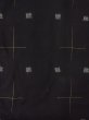 画像3: M1010S  女性用 単衣  シルク（正絹）   黒, 十字 【中古】 【USED】 【リサイクル】 ★★★☆☆ (3)