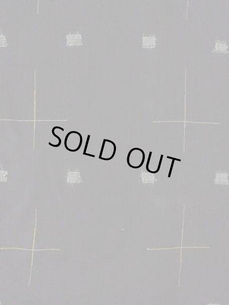 画像3: M1010S  女性用 単衣  シルク（正絹）   黒, 十字 【中古】 【USED】 【リサイクル】 ★★★☆☆ (3)