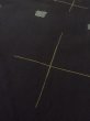 画像7: M1010S  女性用 単衣  シルク（正絹）   黒, 十字 【中古】 【USED】 【リサイクル】 ★★★☆☆ (7)