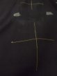 画像9: M1010S  女性用 単衣  シルク（正絹）   黒, 十字 【中古】 【USED】 【リサイクル】 ★★★☆☆ (9)