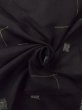 画像10: M1010S  女性用 単衣  シルク（正絹）   黒, 十字 【中古】 【USED】 【リサイクル】 ★★★☆☆ (10)