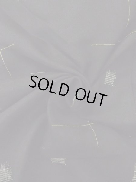 画像10: M1010S  女性用 単衣  シルク（正絹）   黒, 十字 【中古】 【USED】 【リサイクル】 ★★★☆☆ (10)