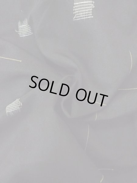 画像11: M1010S  女性用 単衣  シルク（正絹）   黒, 十字 【中古】 【USED】 【リサイクル】 ★★★☆☆ (11)