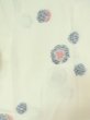 画像3: M1010U  女性用 単衣  化繊   オフ　ホワイト, 花 【中古】 【USED】 【リサイクル】 ★★☆☆☆ (3)