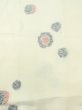 画像4: M1010U  女性用 単衣  化繊   オフ　ホワイト, 花 【中古】 【USED】 【リサイクル】 ★★☆☆☆ (4)