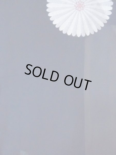 画像3: M1010X  女性用 単衣  シルク(正絹)   藍, 花 【中古】 【USED】 【リサイクル】 ★★☆☆☆ (3)