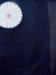 画像4: M1010X  女性用 単衣  シルク（正絹）   藍, 花 【中古】 【USED】 【リサイクル】 ★★☆☆☆ (4)