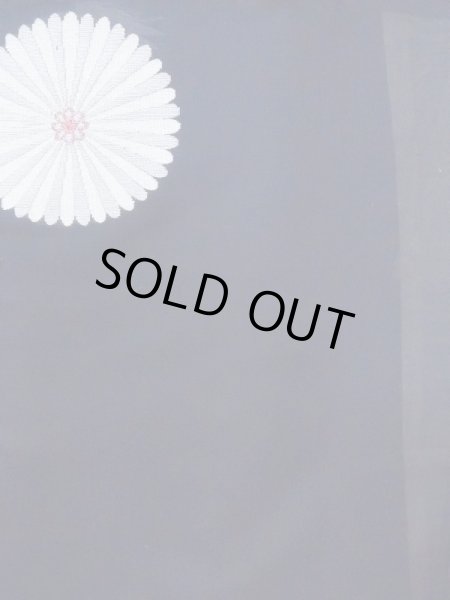 画像4: M1010X  女性用 単衣  シルク(正絹)   藍, 花 【中古】 【USED】 【リサイクル】 ★★☆☆☆ (4)