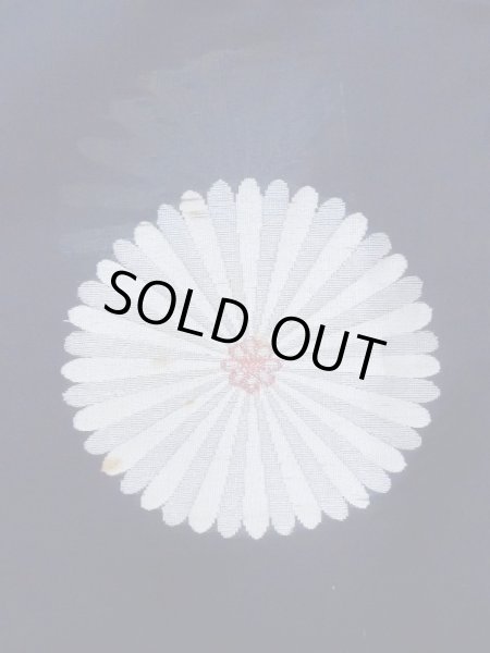 画像6: M1010X  女性用 単衣  シルク(正絹)   藍, 花 【中古】 【USED】 【リサイクル】 ★★☆☆☆ (6)