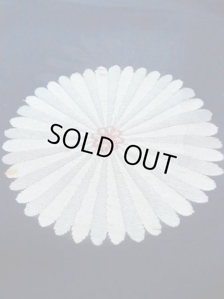 画像7: M1010X  女性用 単衣  シルク(正絹)   藍, 花 【中古】 【USED】 【リサイクル】 ★★☆☆☆ (7)