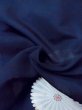 画像9: M1010X  女性用 単衣  シルク（正絹）   藍, 花 【中古】 【USED】 【リサイクル】 ★★☆☆☆ (9)
