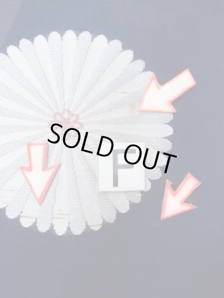 画像17: M1010X  女性用 単衣  シルク(正絹)   藍, 花 【中古】 【USED】 【リサイクル】 ★★☆☆☆ (17)