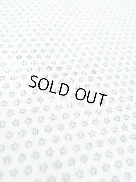 画像6: M1011C  男性用着物  シルク（正絹）   黒, 幾何学模様 【中古】 【USED】 【リサイクル】 ★★☆☆☆ (6)