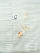 画像13: M1011C  男性用着物  シルク（正絹）   黒, 幾何学模様 【中古】 【USED】 【リサイクル】 ★★☆☆☆ (13)