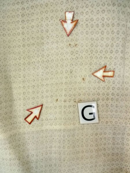 画像18: M1011D  男性用着物  麻   ベージュ, 幾何学模様 【中古】 【USED】 【リサイクル】 ★★☆☆☆ (18)