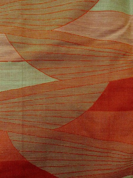 画像4: M1018E Mint  女性用 単衣  ウール   橙色, 山 【中古】 【USED】 【リサイクル】 ★★★★☆ (4)