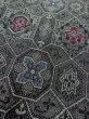 画像8: M1018G  女性用 単衣  ウール   灰色, 花 【中古】 【USED】 【リサイクル】 ★★★☆☆ (8)