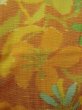 画像6: M1018H  女性用 単衣  ウール   橙色, 花 【中古】 【USED】 【リサイクル】 ★☆☆☆☆ (6)