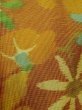 画像10: M1018H  女性用 単衣  ウール   橙色, 花 【中古】 【USED】 【リサイクル】 ★☆☆☆☆ (10)