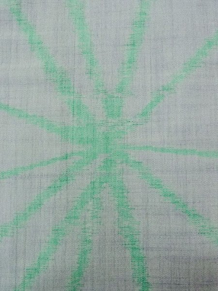 画像5: M1018I  女性用 単衣  ウール  薄い 灰色, 麻の葉 【中古】 【USED】 【リサイクル】 ★☆☆☆☆ (5)