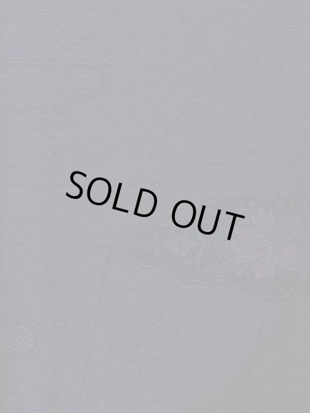 画像4: M1018K  女性用 単衣  ウール  深い 紺, 唐花 【中古】 【USED】 【リサイクル】 ★☆☆☆☆ (4)