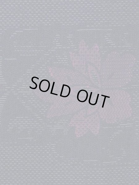 画像5: M1018K  女性用 単衣  ウール  深い 紺, 唐花 【中古】 【USED】 【リサイクル】 ★☆☆☆☆ (5)