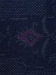 画像6: M1018K  女性用 単衣  ウール  深い 紺, 唐花 【中古】 【USED】 【リサイクル】 ★☆☆☆☆ (6)