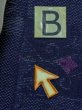 画像13: M1018K  女性用 単衣  ウール  深い 紺, 唐花 【中古】 【USED】 【リサイクル】 ★☆☆☆☆ (13)