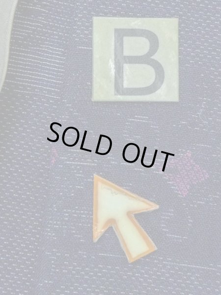 画像13: M1018K  女性用 単衣  ウール  深い 紺, 唐花 【中古】 【USED】 【リサイクル】 ★☆☆☆☆ (13)